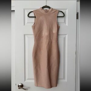 Herve Leger Blush Sleeveless Mini Dress